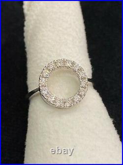 0.90 Cts Round Brilliant Cut Diamonds Engagement Band Ring In 585 Fine 14K Gold