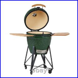 21 Green Kamado Ceramic Egg BBQ Grill Smoker with all accessories