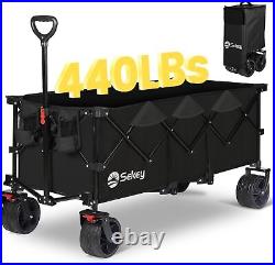 300L Ultra-Large Folding Festival Trolley All-Terrain Extra Wide Wheels