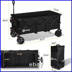 300L Ultra-Large Folding Festival Trolley All-Terrain Extra Wide Wheels