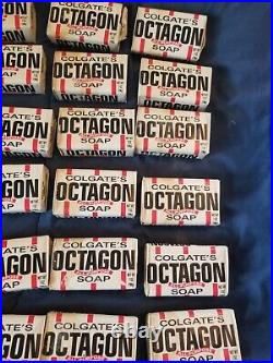30 Vintage Colgate Octagon All-Purpose Large Soap 7 Ounce Bars New Old Stock