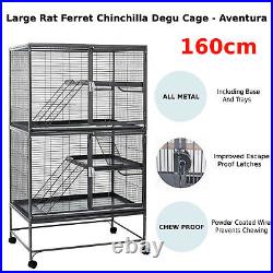 AVENTURA Tall ALL METAL CHEWPROOF Rat Ferret Chinchilla Degu Large Cage