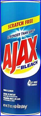 Ajax Powder Cleanser with Bleach All Purpose LARGE 21 OZ PACK -4 PACK LOT