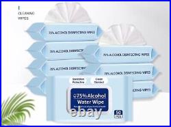 Alcohol Hand Wipes 75% Antiseptic Cleaning Sterilization Cleansing Wet Towels