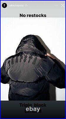 All Blacked Out Limited Edition Trapstar Coat Irongate Detachable Hood