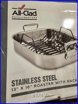 All-Clad Stainless Steel Large Roaster. Brand new