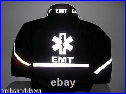 All Reflective EMS Jacket, EMT, Paramedic, Black or Navy, Choose Your Prints