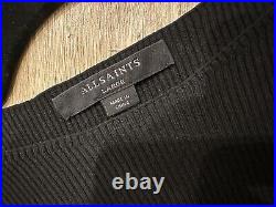 All Saints Black Layered Sweater Large New