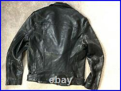 All Saints Black Renzo Hooded Leather Biker Jacket Coat Large New & Tags