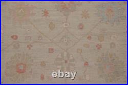 All-over Pattern 12x15 Oushak Turkish Large Rug Hand-knotted Dining Room Carpet
