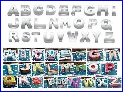 Alphabet Shape Cake Tin A to Z All Letters Cake Moulds Pan Two Sizes