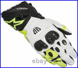 Alpinestars GP PRO R2 Fluo Yellow Glove Leather Motorcycle Race Gloves 30% OFF