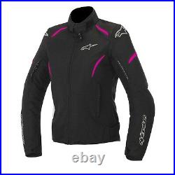 Alpinestars Stella ladies/women Textile Gunner MotorBike jacket Black/pink/fusia
