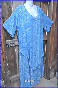Art To Wear Lapis Dress In All New Cornflower By Mission Canyon, Size Lg, 50b