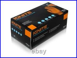 Aurelia Ignite Orange EXTRA HEAVY DUTY ALL OVER TEXTURED 7.0 mil Nitrile Gloves