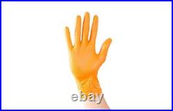 Aurelia Ignite Orange EXTRA HEAVY DUTY ALL OVER TEXTURED 7.0 mil Nitrile Gloves