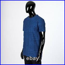 BERLUTI 560$ Terry Cloth Cotton T-Shirt With All Over Signature Scritto