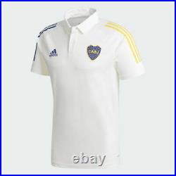 BOCA JUNIORS OFFICIAL ADIDAS POLO SHIRT 2021 ALL SIZES! DHL shipment included