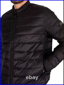Barbour International Men's Packable Cafe Quilt Jacket, Black
