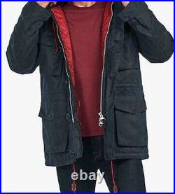Barbour Stormforce ORDEL Heavy WINTER Wax Jacket (NAVY) 26 PTP (XL) RRP £349