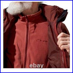 Berghaus Mens RG Alpha 3in1 Jacket Brown, Brand New With Tags, RRP £180. B1