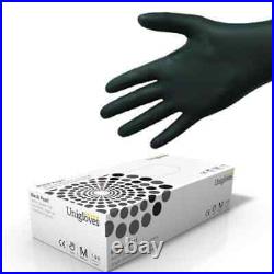 Black And Blue All Sizes Disposable Nitrile Gloves 100 % Powder Free Latex Free