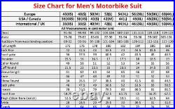 Black Motorcycle Custom Leather Suit Motorbike Racing suit CE Approved All sizes