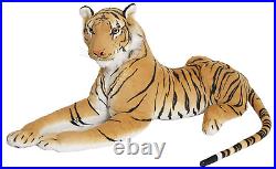 Brand New Large Brown Soft Tiger Toy Huge Cuddly Toy Fluffy In All Sizes