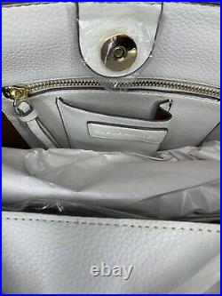 Brand New Steve Madden White Handbag Shoulder Satchel Purse Large