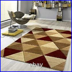 Brown RED LARGE THICK SOFT PILE RUG RUNNER CARPET MAT NEW DESIGN 2021 ALL NEW