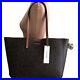Calvin Klein Logo Print Large Tote Carry All Brown NEW