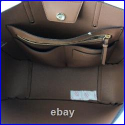 Calvin Klein Logo Print Large Tote Carry All Brown NEW