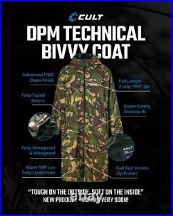 Cult Tackle DPM Technical Bivvy Coat + Free Stuff Sack NEW Carp Fishing Clothing