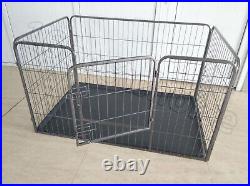 Dog Cage Playpen Puppy Pet Run Crate Carrier Small Medium Large S M L XL Metal