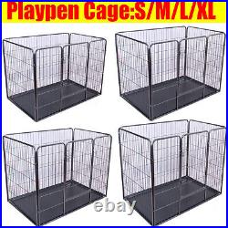 Dog Dog Cage Puppy Training Crate Exercise Cage Playpen Run Barrier Enclosure