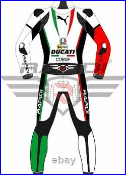 Ducati Corse Machouse Motogp Motorbike Leather Racing Suit All Size Available