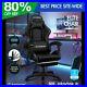 ELFORDSON Gaming Office Chair Extra Large Pillow Racing Executive Footrest Seat