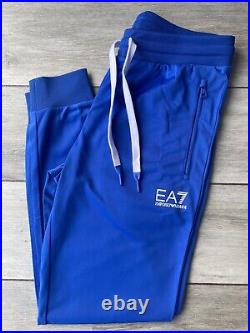 Emporio Armani Ea7 Blue Tracksuit Hoodie Sweatshirt Pants 7vpv59 L New Tags