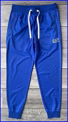 Emporio Armani Ea7 Blue Tracksuit Hoodie Sweatshirt Pants 7vpv59 L New Tags