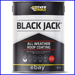 Everbuild Black Jack 905 All Weather Roof Coat and Weatherproof Protection 5ltr