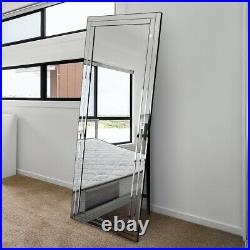 Extra Large Free Standing Mirror All Glass Frameless 5ft7 x 1ft11 170cm x 58cm