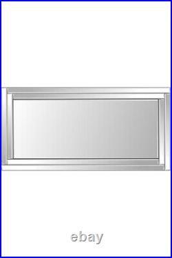 Extra Large Wall Mirror Frameless All Glass Art Deco 174 x 85CM 5ft9 x 2ft9