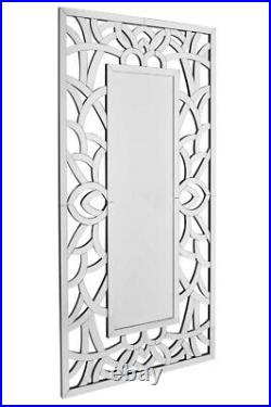 Extra Large Wall Mirror Modern All Glass Full Length 4Ft10 X 2Ft5 150 X 75cm