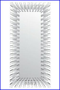 Extra Large Wall Mirror Modern All Glass Venetian Rectangular 170cm X 79cm