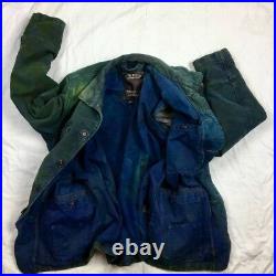 Ezra Abercrombie Fitch Flannel Cotton Twill Heavy Puffer All Cotton Cargo Coat L