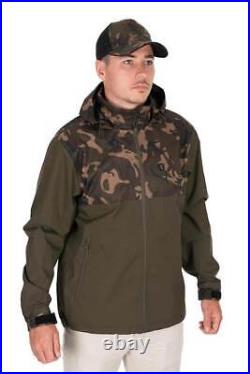 Fox Carp Fishing Clothing Khaki & Camo RS 10k Waterproof Jacket All Sizes