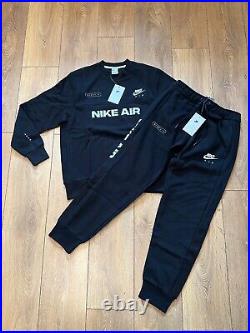 Genuine Nike Air Mens Black Nsw Full Tracksuit Top And Pant All Sizes Dm5207 010