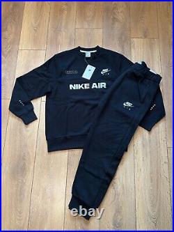 Genuine Nike Air Mens Black Nsw Full Tracksuit Top And Pant All Sizes Dm5207 010