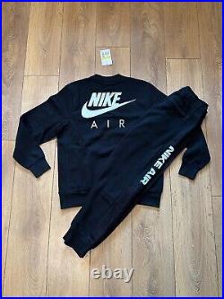 Genuine Nike Air Mens Black Nsw Full Tracksuit Top And Pant All Sizes Dm5207 010