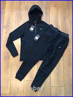 Genuine Nike Modern Mens Black Nsw Full Hooded Tracksuit Hoody Pants All Sizes